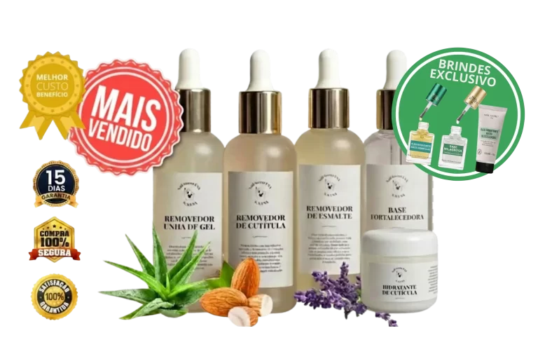 Kit Completo de manicure com todos os produtos e brindes