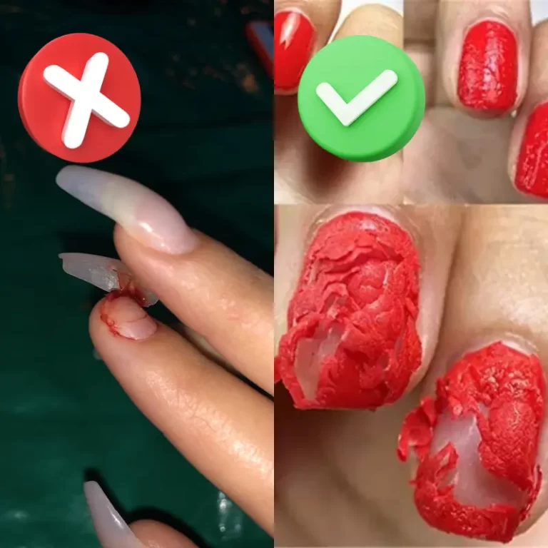 Unha de gel quebrando